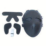 NNETM Full Face Tactical Skull Mask - (Black, Iron)