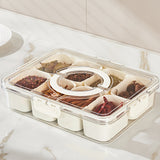 NNETM 8-in-1 White Clear Food Storage Container with Lid