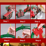 NNETM Radiant Festivity: LED-Lit Artificial Christmas Wreath