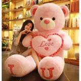 NNEOBA Giant Plush Valentines Love Bear Pillow