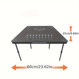 NNETM Aluminum Camping Table Non-Folding Hexagonal