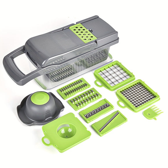 NNETM 22-in-1 Manual Vegetable Chopper Slicer Cutter Set