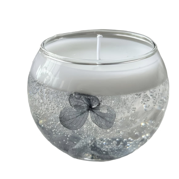 NNETM Single Wick Soy Wax Candle with Dried Flowers