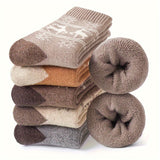 NNETM Women's Warm Wool Knit Socks (5-Pair Pack)