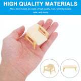 NNETM Mini Table and Chair Set for Miniature Décor (3 pcs)