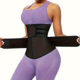 Women's Double Belt Zipper Waist Trainer