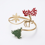 2pcs Alloy Curtain Tiebacks Christmas Designs