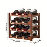 NNETM 4 tiers Vintage Wine Bottle Rack