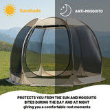 NNETM 6-8 Person All-Season Portable Sheer Camping Tent