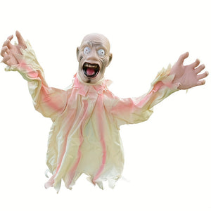 NNETM Halloween Zombie Lawn Stakes Motion Sound Prop