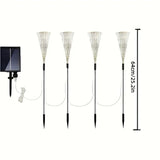 NNETM Set of 4 Solar Fireworks Lights for a Dazzling Christmas Display
