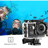 NNETM HD 1080P Sport Action Camera with 2-inch LCD Screen and Waterproof Housing