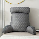 NNETM Cool Latex Reading Pillow with Armrests & Pockets