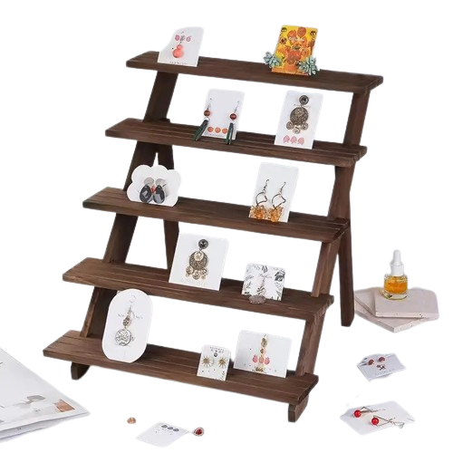 NNETM Bring nature indoors with this elegant natural wooden display riser