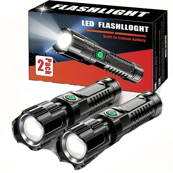 NNETM 2-Pack Ultra-Bright 350 Lumen LED Flashlights