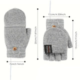 NNETM Winter Heated Gloves - Adjustable Temperature Cycling & Skiing Gloves (Gray)