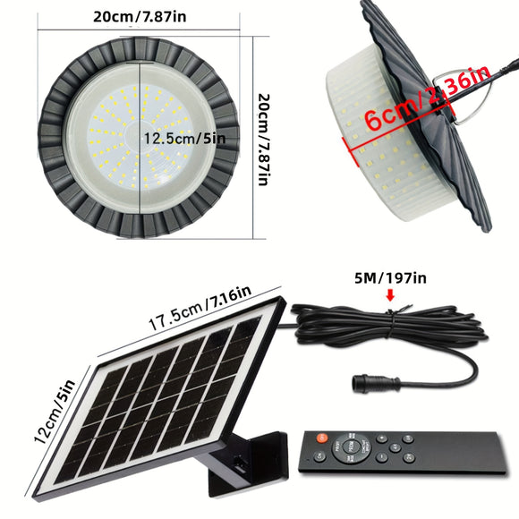 NNETM Solar Shed Light with Remote Control (244 LED)