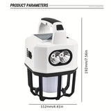 NNETM Solar Powered Portable Camping Light with Mobile Charger