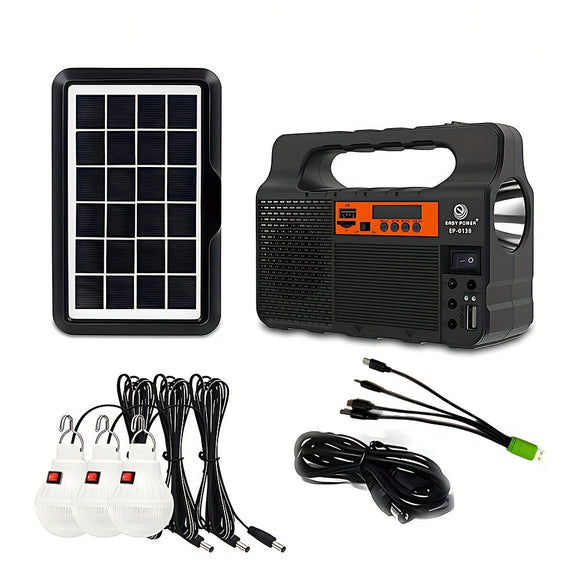 NNETM Outdoor Solar Power Searchlight for Camping