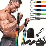 NNETM 11pcs TPE Resistance Fitness Set - Ultimate Strength Trainer