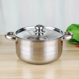 NNETM Premium 8-Piece Stainless Steel Pot Set - Heavy-Duty