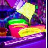 "2pcs 32.0cm USB UV LED Blacklight 385-400nm Black Light Bar Light Effect Party Light Stage Lights, with Switch for Halloween/ Christmas/Valentine's Day Club Party Disco, Low Voltage 5V"