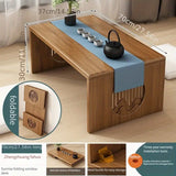 NNETM Folding Bamboo Coffee Table - Tatami-Style