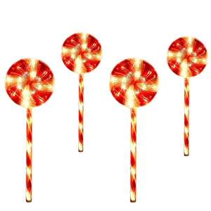 NNETM Luminous Lollipops: Festive Christmas Garden Lights Set
