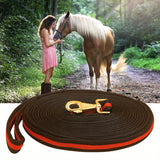 NNETM Premium Horse Lunge Line with Trigger Clip