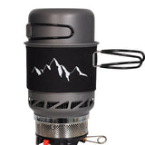 NNETM Portable Outdoor Stove with Pot & Ignition