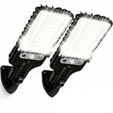 2-Pack Solar Outdoor Motion Sensor LED Wall Lamps