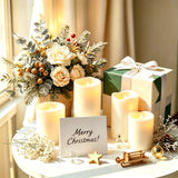 24Pack 3sizes Flameless LED Pillar Candles Battery-Powered