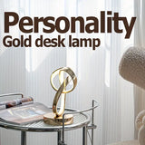 NNETM Space-themed USB Bedside Table Lamp - Golden