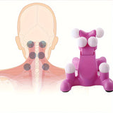 NNETM Home Cervical Compression Manual Massager(Pink)