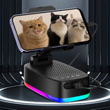 NNETM 6W Wireless Bluetooth Speaker with Phone Holder – RGB Lights & Power Bank