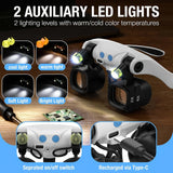 Headband Magnifying Glasses with LED Light and 5 Lenses