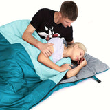 NNETM Double Sleeping Bag with Pillow (XL Queen)