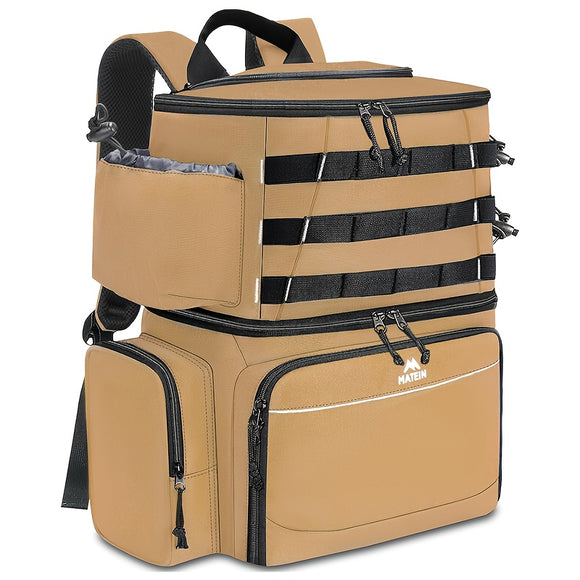 NNETM Fishing Tackle Backpack with Rod Holders & Cooler