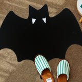 NNETM Black Bat-Themed Area Rug