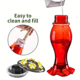 NNETM Ant-Moat Hummingbird Feeder with 6 Feeding Ports