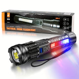 NNETM High-Power LED Flashlight Zoomable Rechargeable 7 Modes