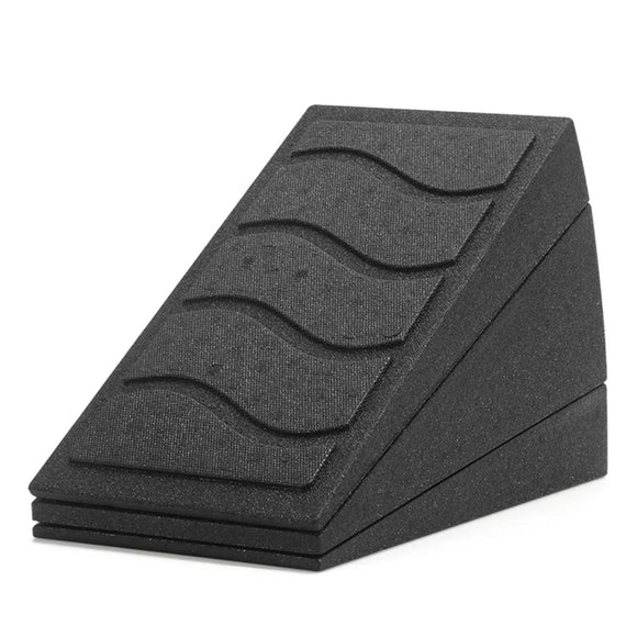 NNETM 3pcs Adjustable Calf Stretch Slant Board Set (Black)