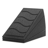 NNETM 3pcs Adjustable Calf Stretch Slant Board Set (Black)