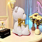 NNETM Cute Resin Bear Statue for Room Decor