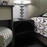 NNETM Chic Cave-Inspired Bedside Table - Black
