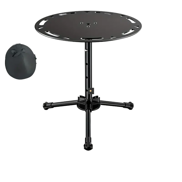 NNETM Portable Multifunctional Aluminum Alloy Tripod Table - Adjustable & Foldable