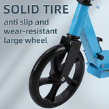 NNETM Adult Kick Scooter Foldable Iron Frame Suspension Brake
