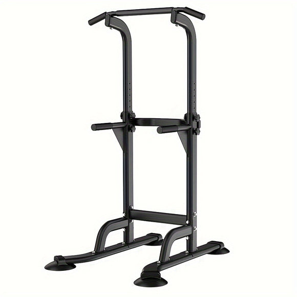 NNETM Foldable 10-Level Pull Up Tower – Pull Up Bar & Push Knee Raise Station(Black)