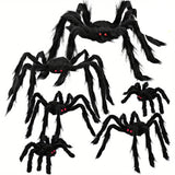 NNETM Giant Spider Halloween Decoration Set (6pcs)