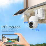 NNETM P6 Solar Wireless Security Camera – 1080P Outdoor WiFi CCTV with Night Vision